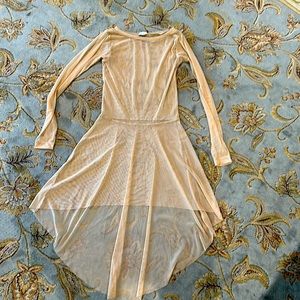 Eleve Tan Mesh dress-size M